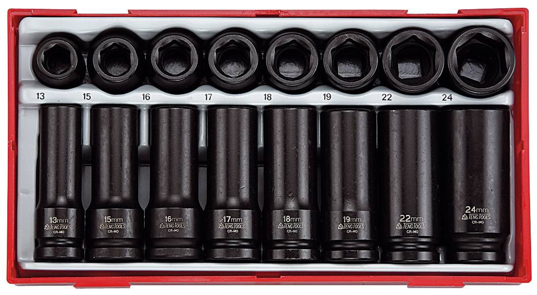 Teng Tools Krafthylssats 1/2 TT9120DN 16 delar