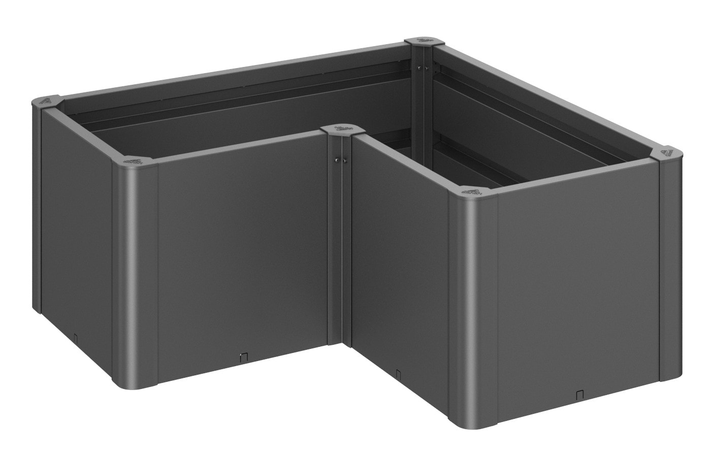 Biohort Belvedere Mini L100 plantebed i mørkegrå metallic 102 x 102 x 45 cm