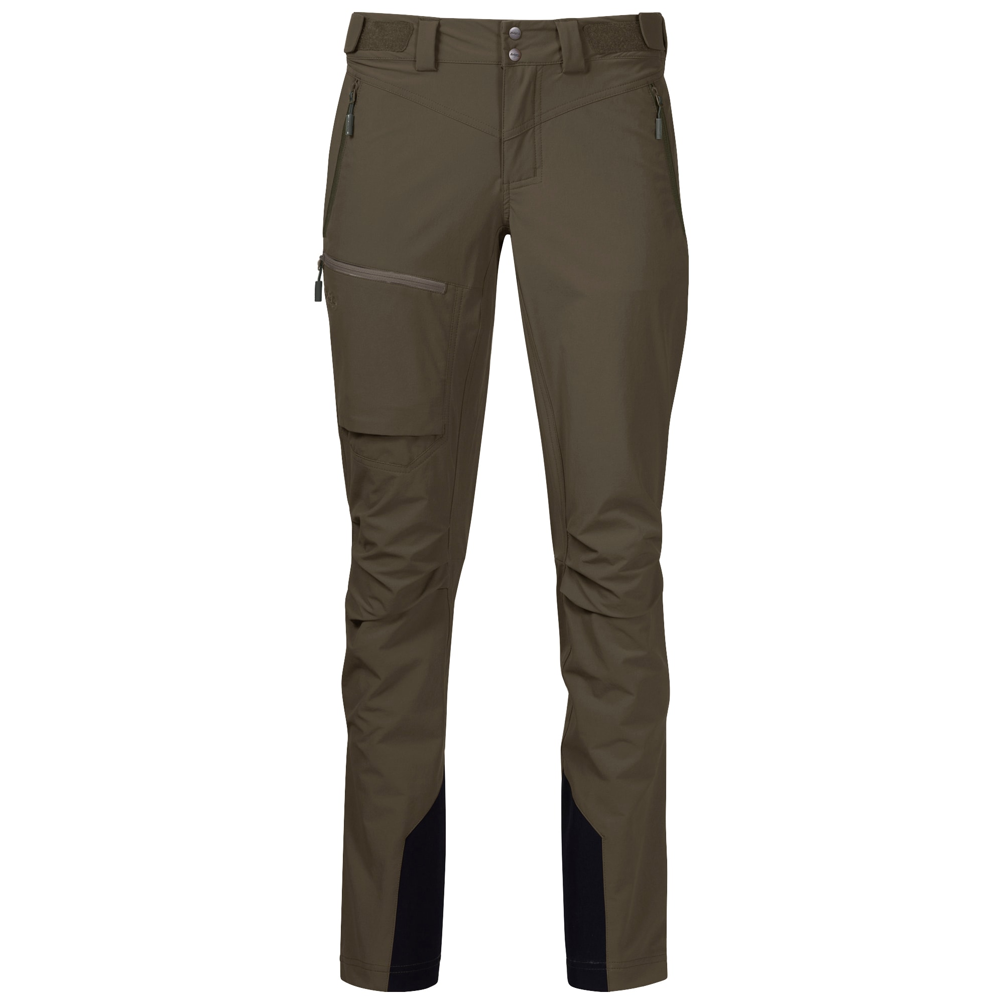 Bergans Breheimen Softshell Bukse Dame Dark Green Mud XS -
