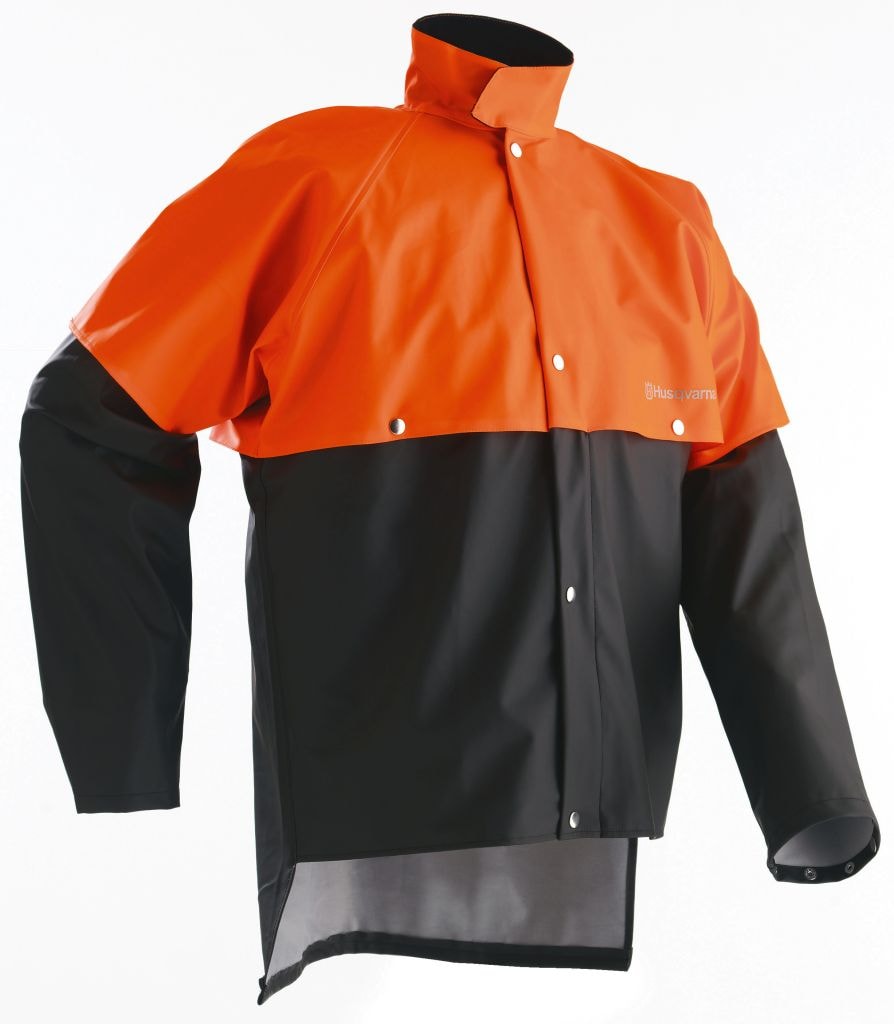 Husqvarna Regnjacka - 50 - Svart/orange