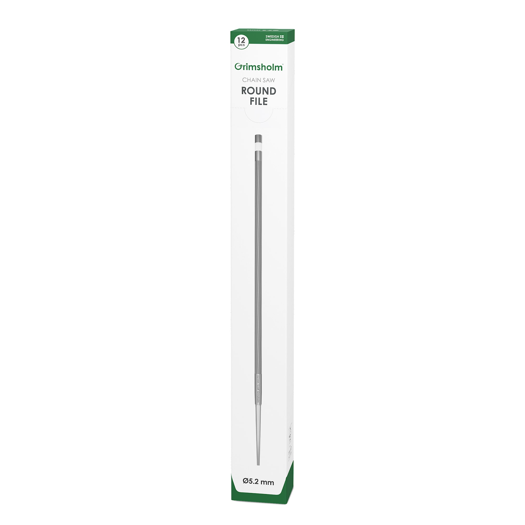 Grimsholm Rundfeile Premium Cut 5,2 mm, 12 Stück
