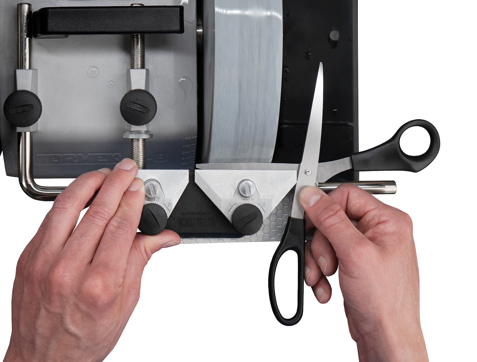 SC-60 Scissors Jig_Sharpening Left handed scissors