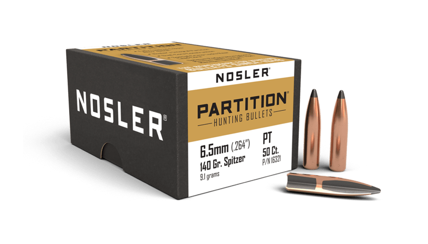 Nosler Partition-kulor, kal.6.5 140gr 50st