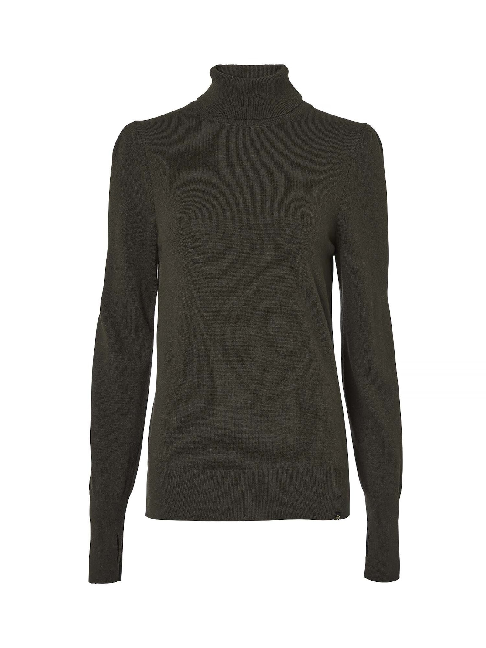 Chevalier Agnes Rollneck Ull Pullover Dame Skinn Brun