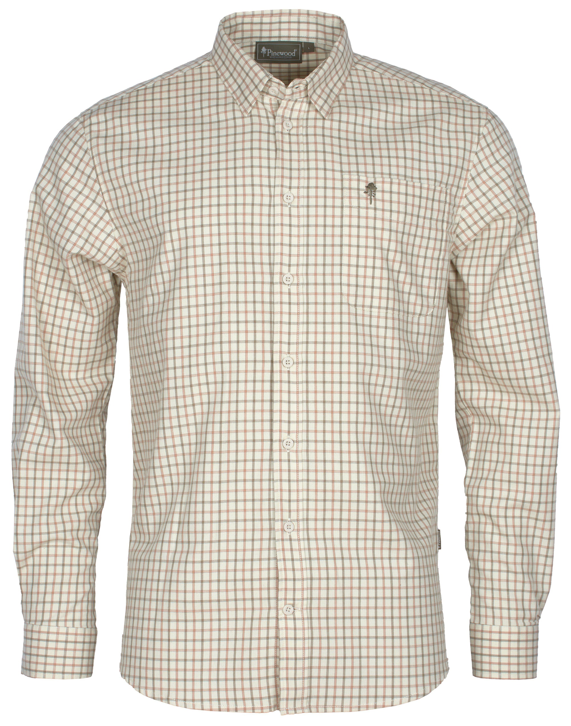 Pinewood Nydala Grouse Skjorta Herr Offwhite/Green