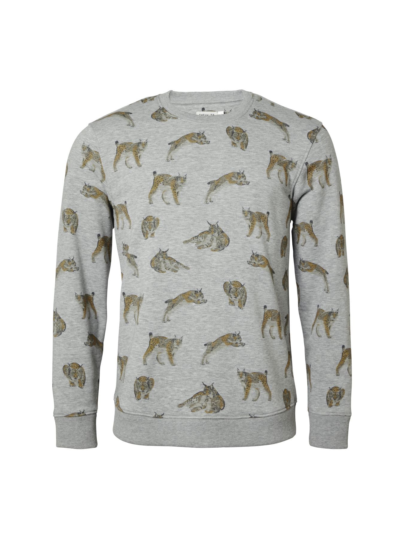Chevalier Wildcat Sweatshirt Men Lynx Grey Melange M -