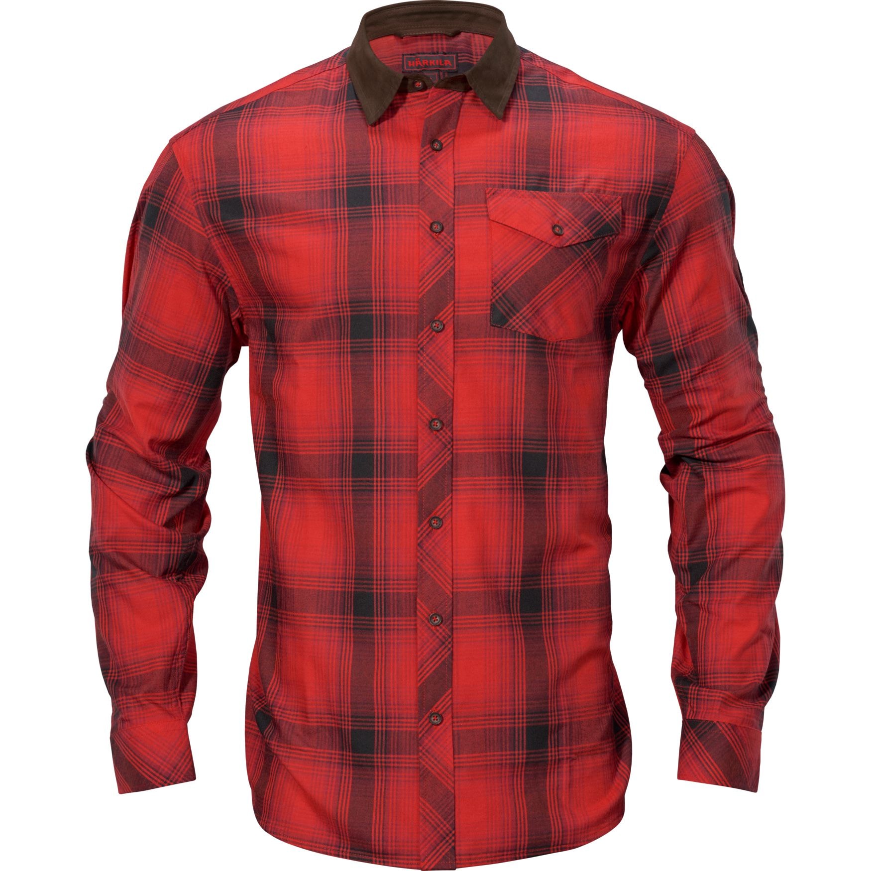 Härkila Driven Hunt flannel skjorta Red/Black check 4XL -