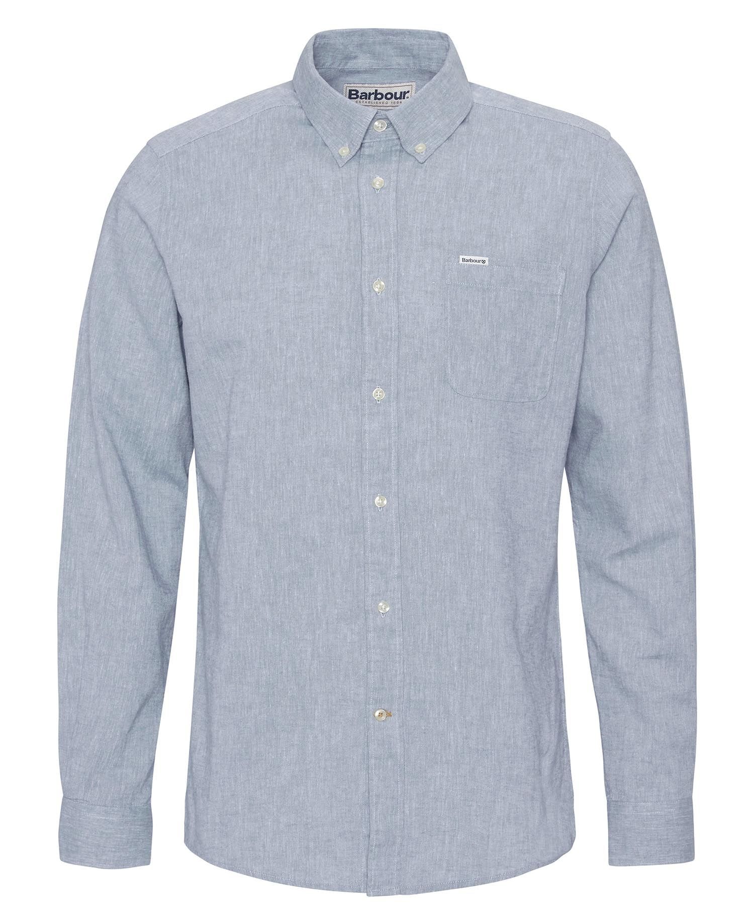 Barbour Nelson Tailored Shirt Lead Herren