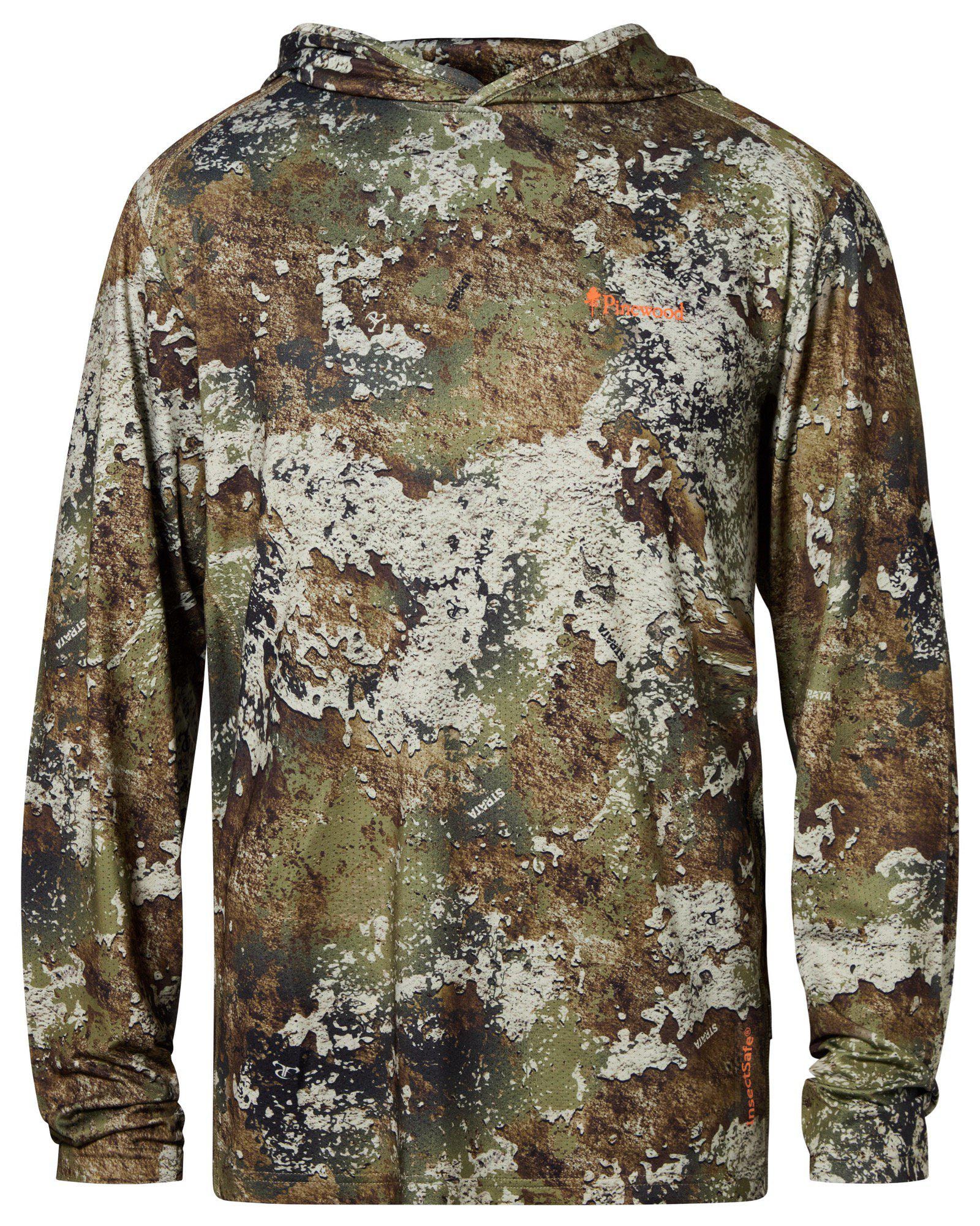 Pinewood Furudal InsectSafe Camou Hoodie Herr Strata