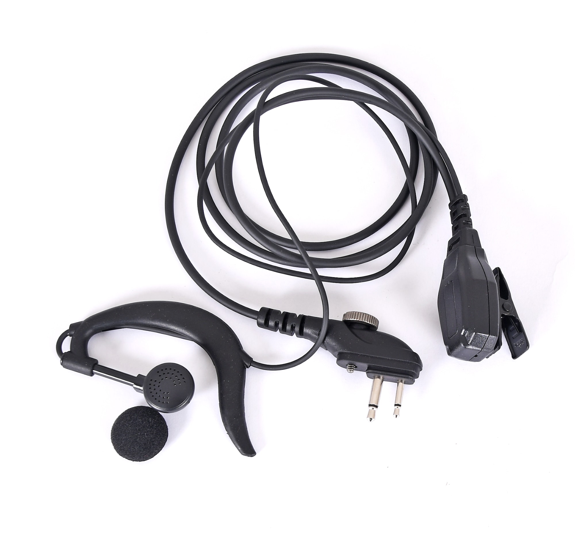 Shinwa headset med PTT och öronmussla -