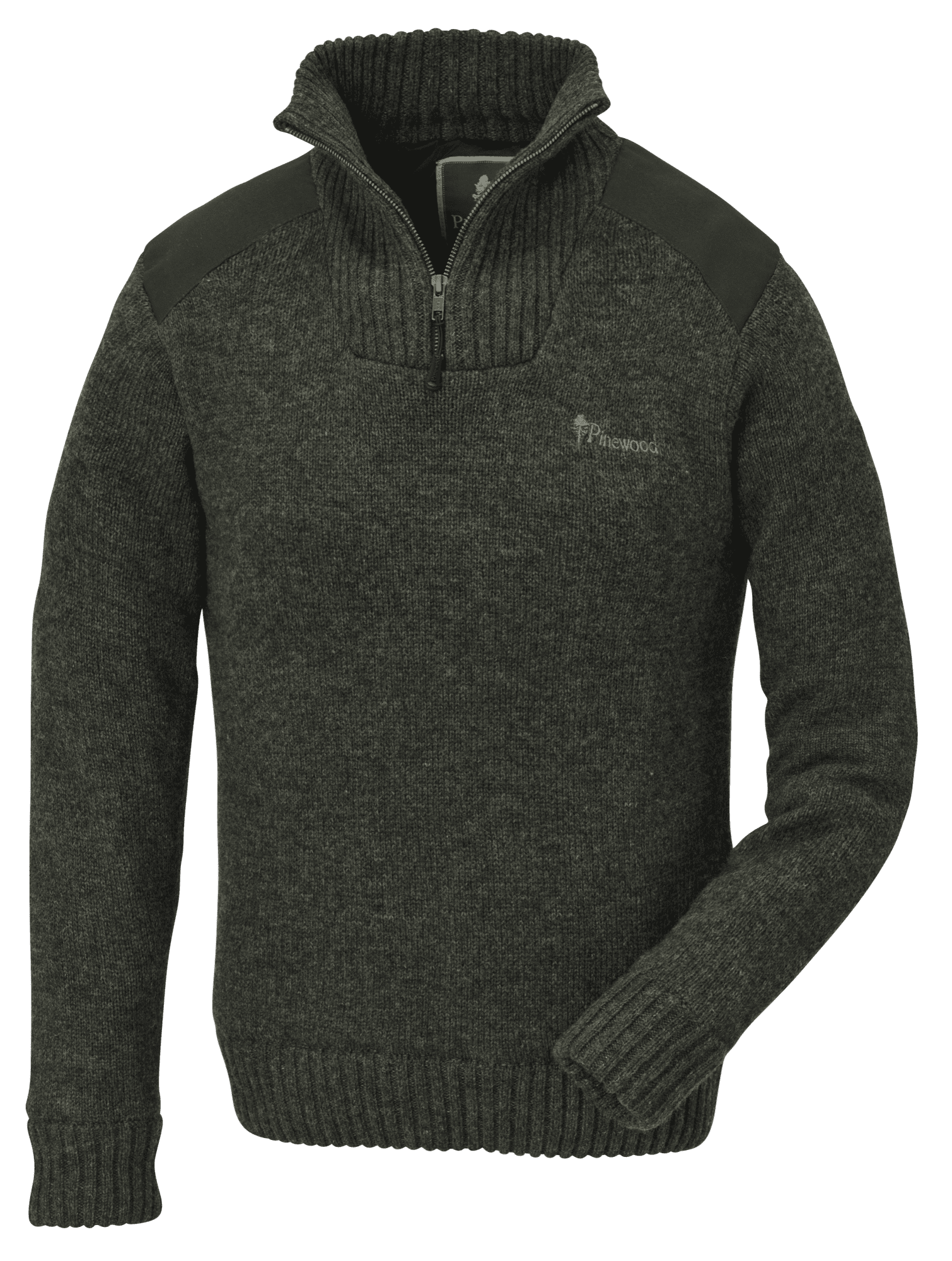 Pinewood Hurricane Tröja Dam Dark Green Melange XS