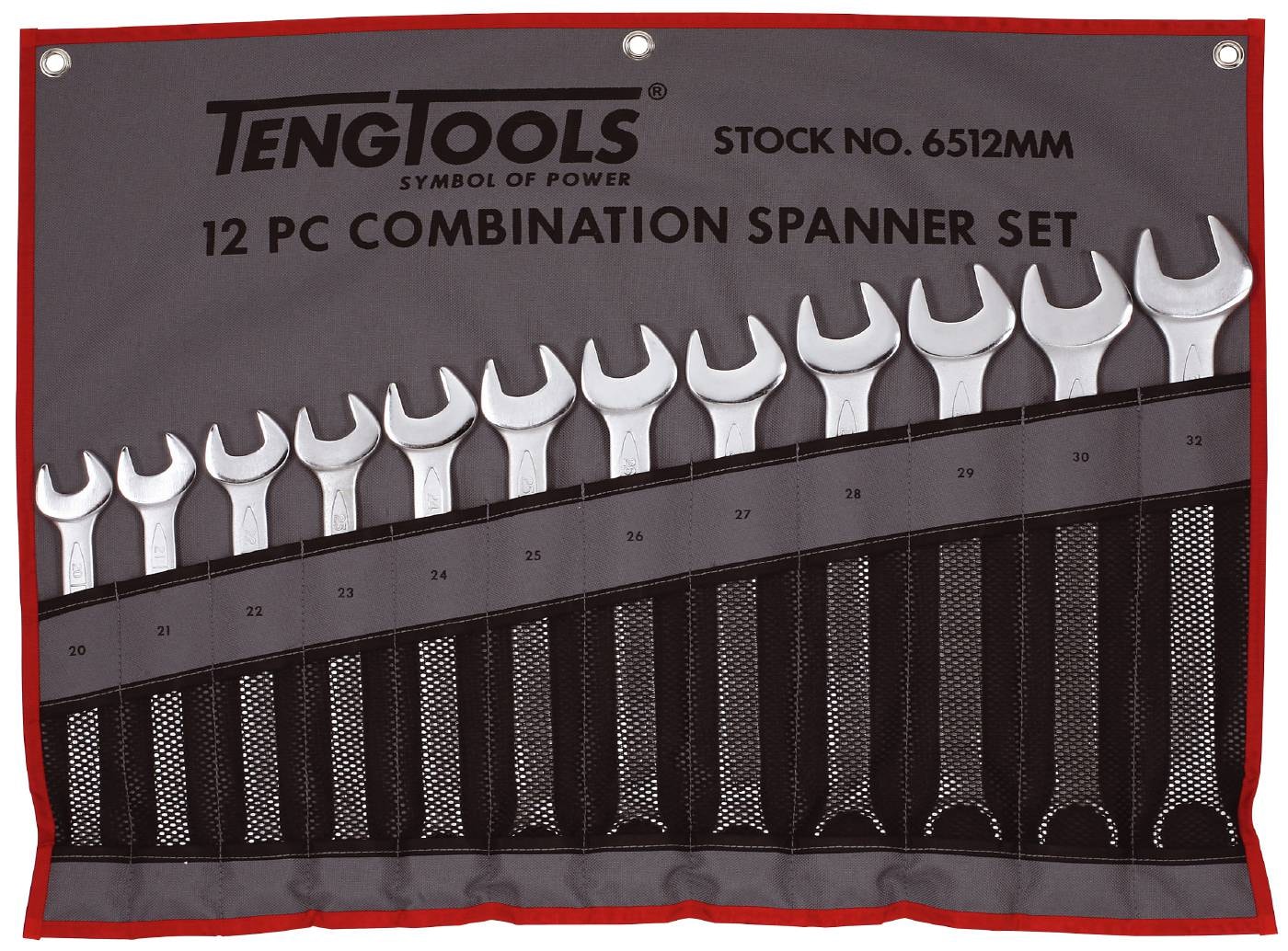 Teng Tools U-ringnyckelsats 6509AF 1/4-3/4 9 delar
