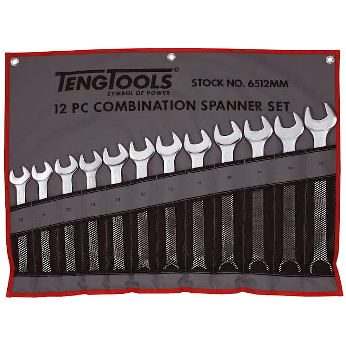 Teng Tools U-ringnyckelsats 6512MM 20-30, 32 12 delar