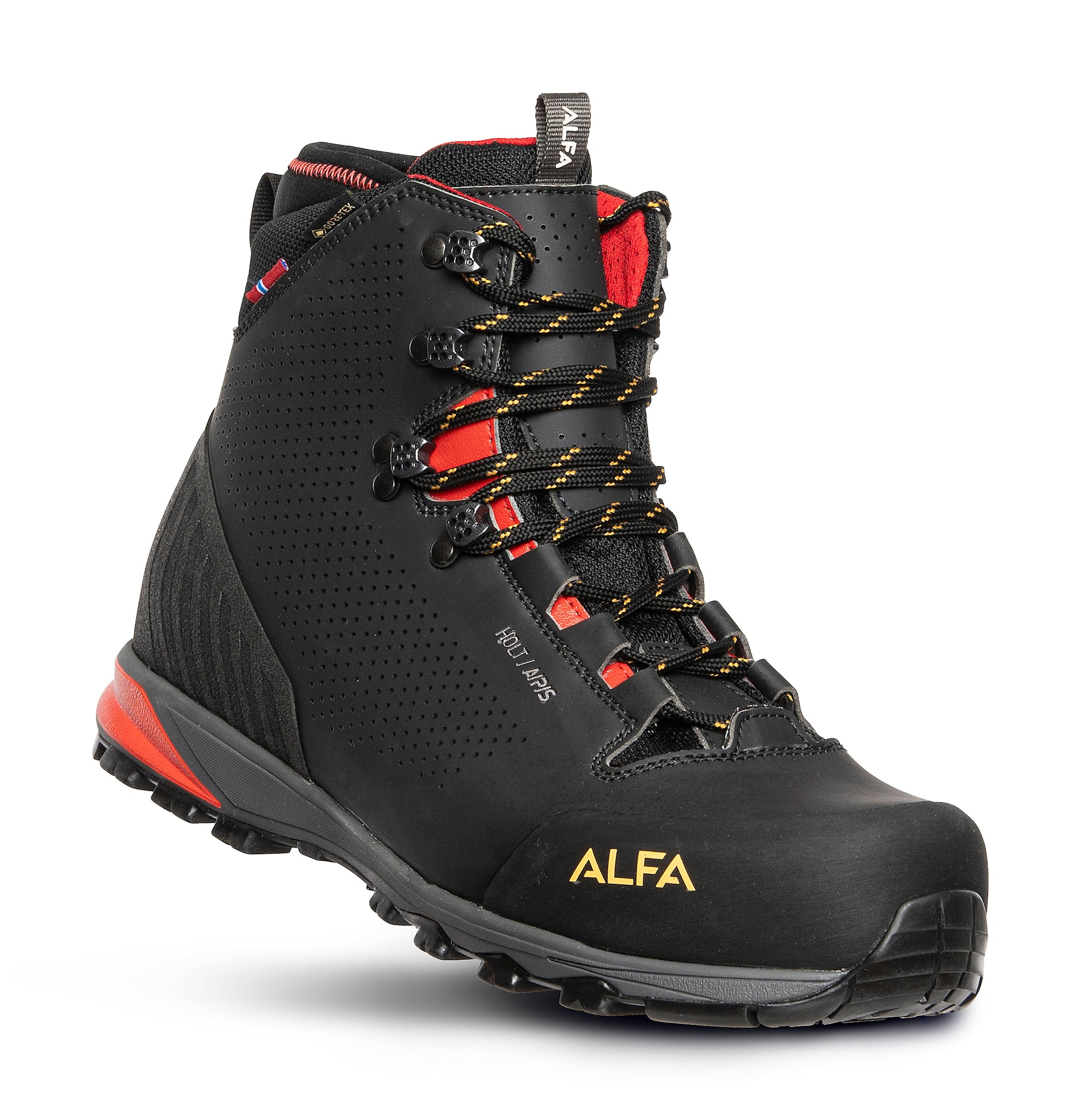 Alfa Holt A/P/S GTX M Black 46 - Vattentäta & ventilerade vandringskängor