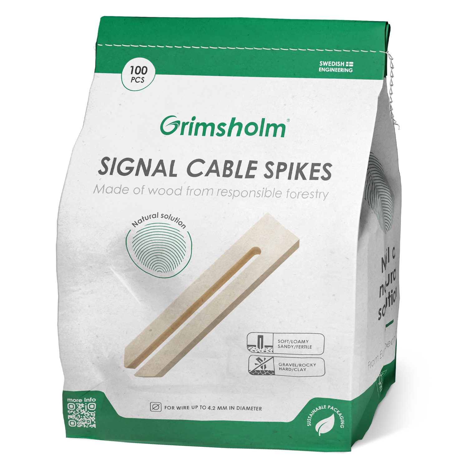 Grimsholm Signalkabelspik i Trä