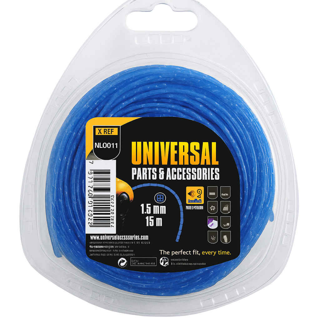 Universell trimmertråd 1,5 mm 15 m