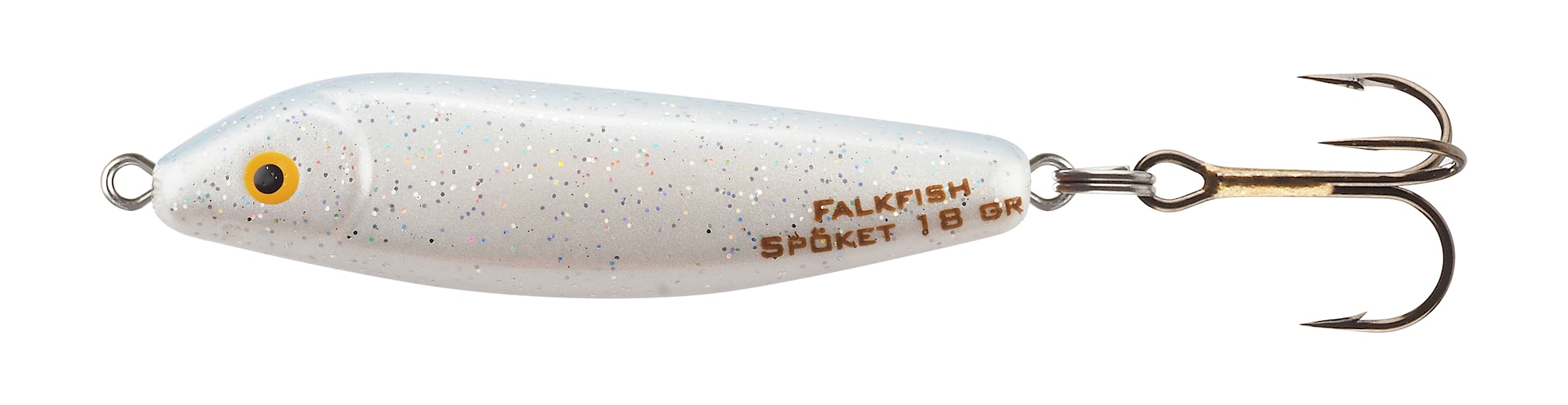 Falkfish Spöket 18g Snowhite Glitter 60mm_18g Färg 727