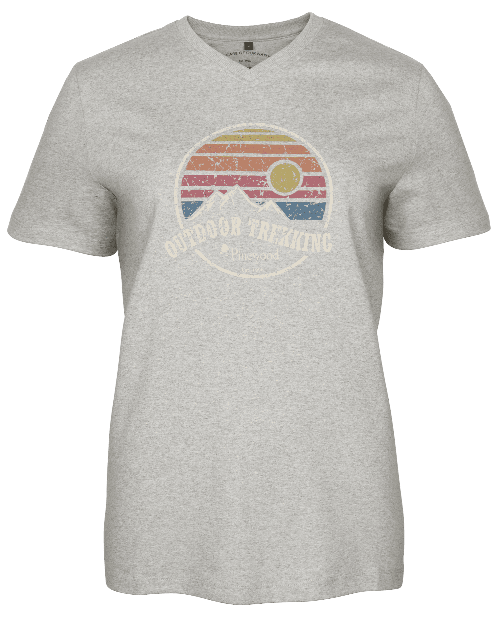 Pinewood Finnveden Recycled Outdoor T-Shirt Dam Light Grey Melange