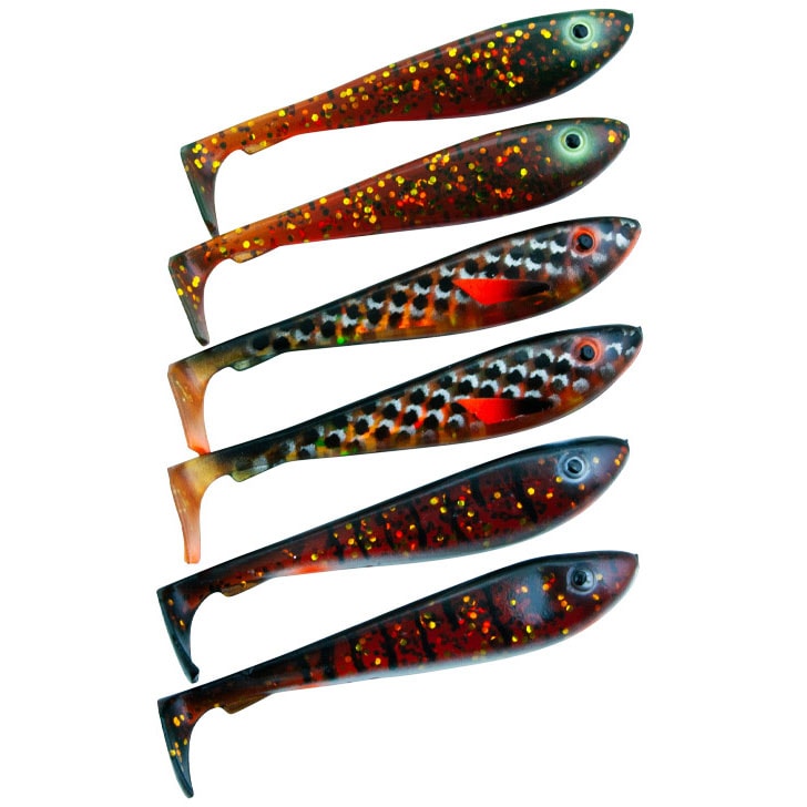 Svartzonker McRubber Shad 9 cm Motoroil 6-pack