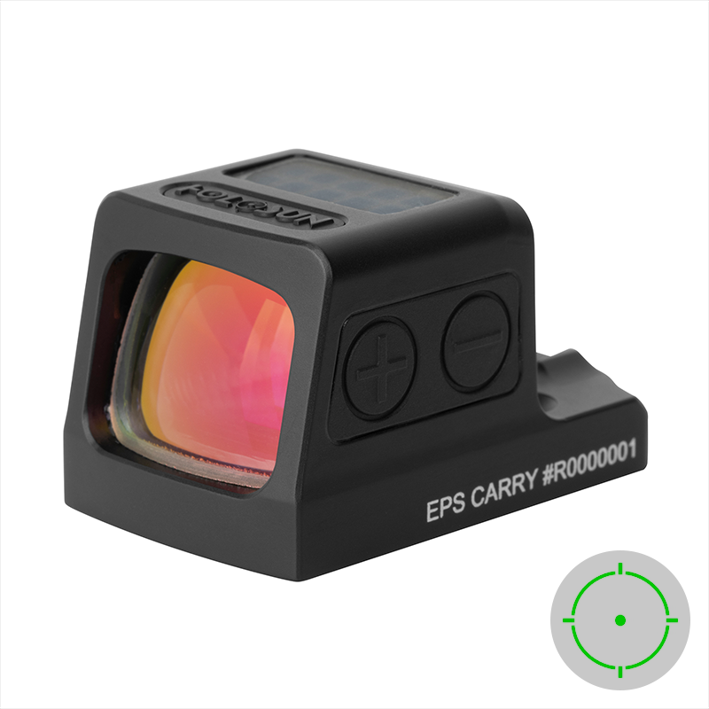 HOLOSUN EPS Carry GR-MRS, Green Multi-Reticle, 7075 Aluminum, Enclosed, Solar