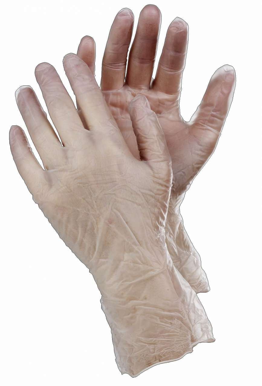 Tegera engangshanske 825A, vinyl, pudderfri, 100-pk