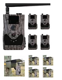 5-pak Bolyguard BG584-T2 Overvågningskamera 4G - inkl. 3 måneder HylteSIM