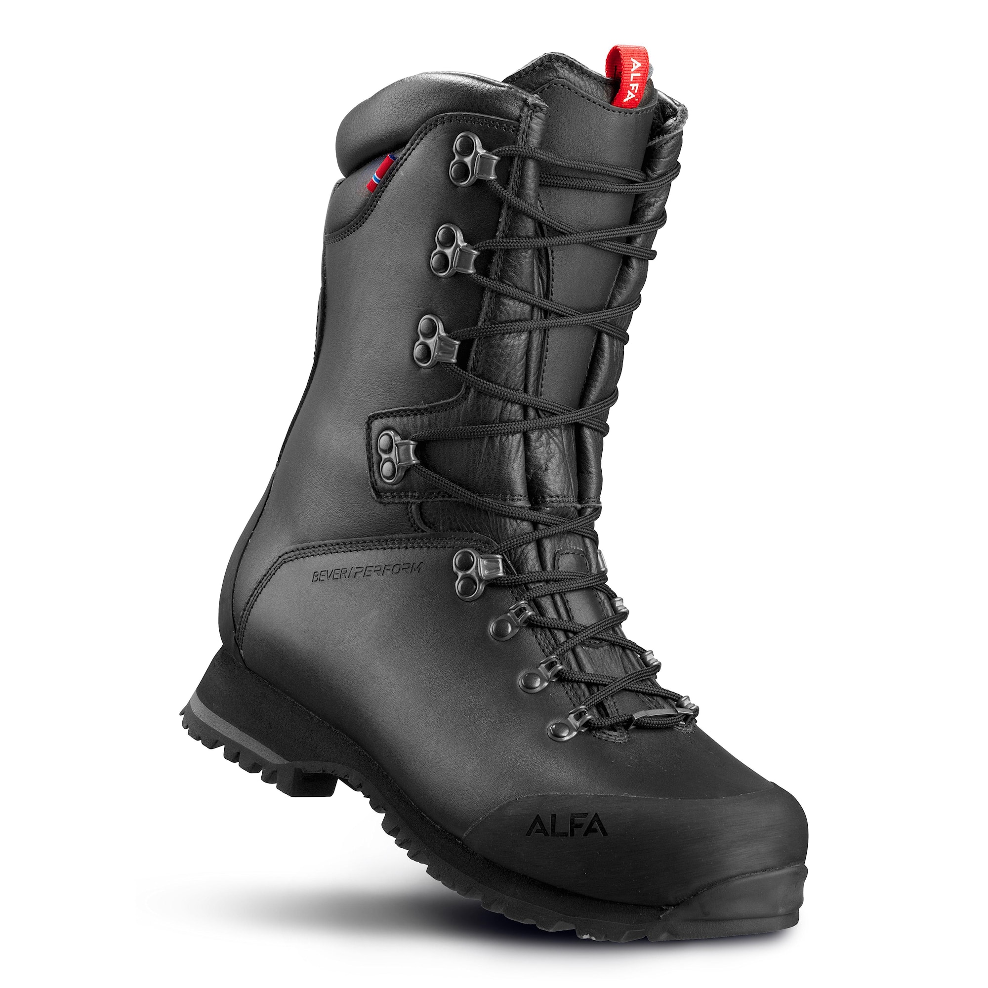 Alfa Bever Perform GTX Wide Black 45 - Vattentäta jaktkängor med GORE-TEX
