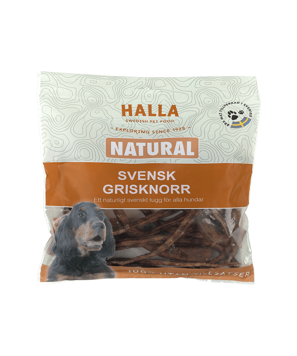 Halla Svensk Grisknorr Hundgodis 100 g