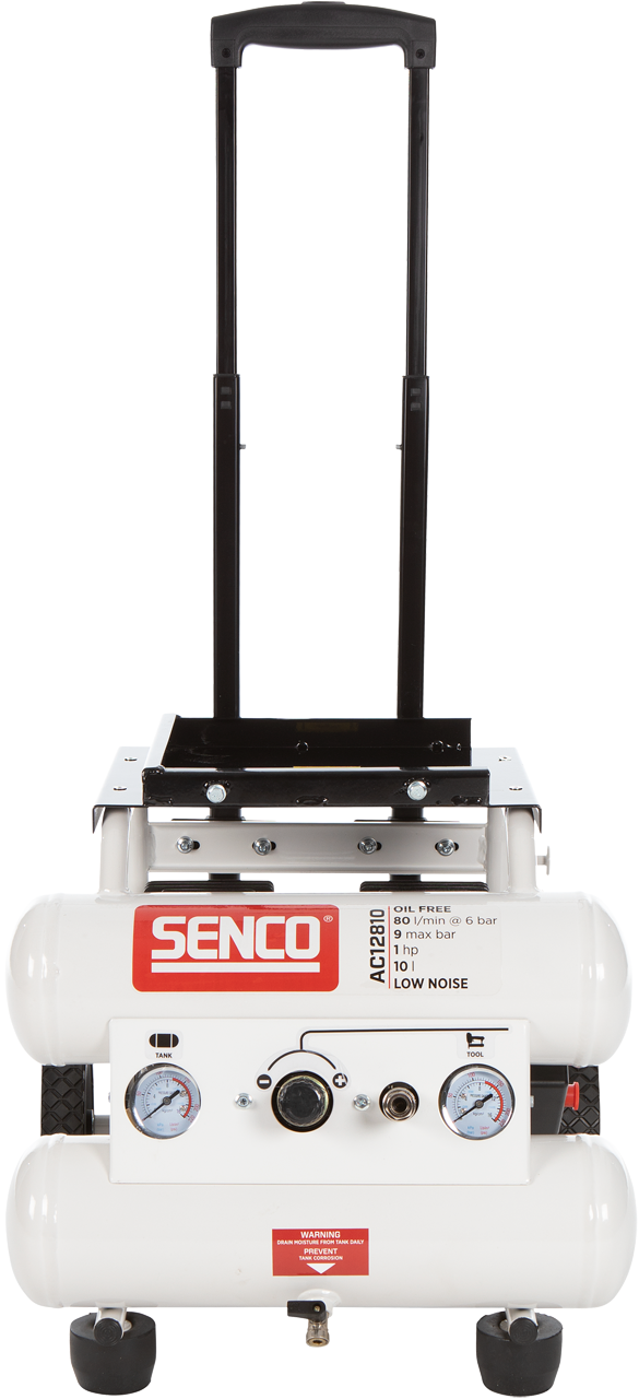 Senco Kompressor AC12810 9bar 10l oljefri, ljudisolerad