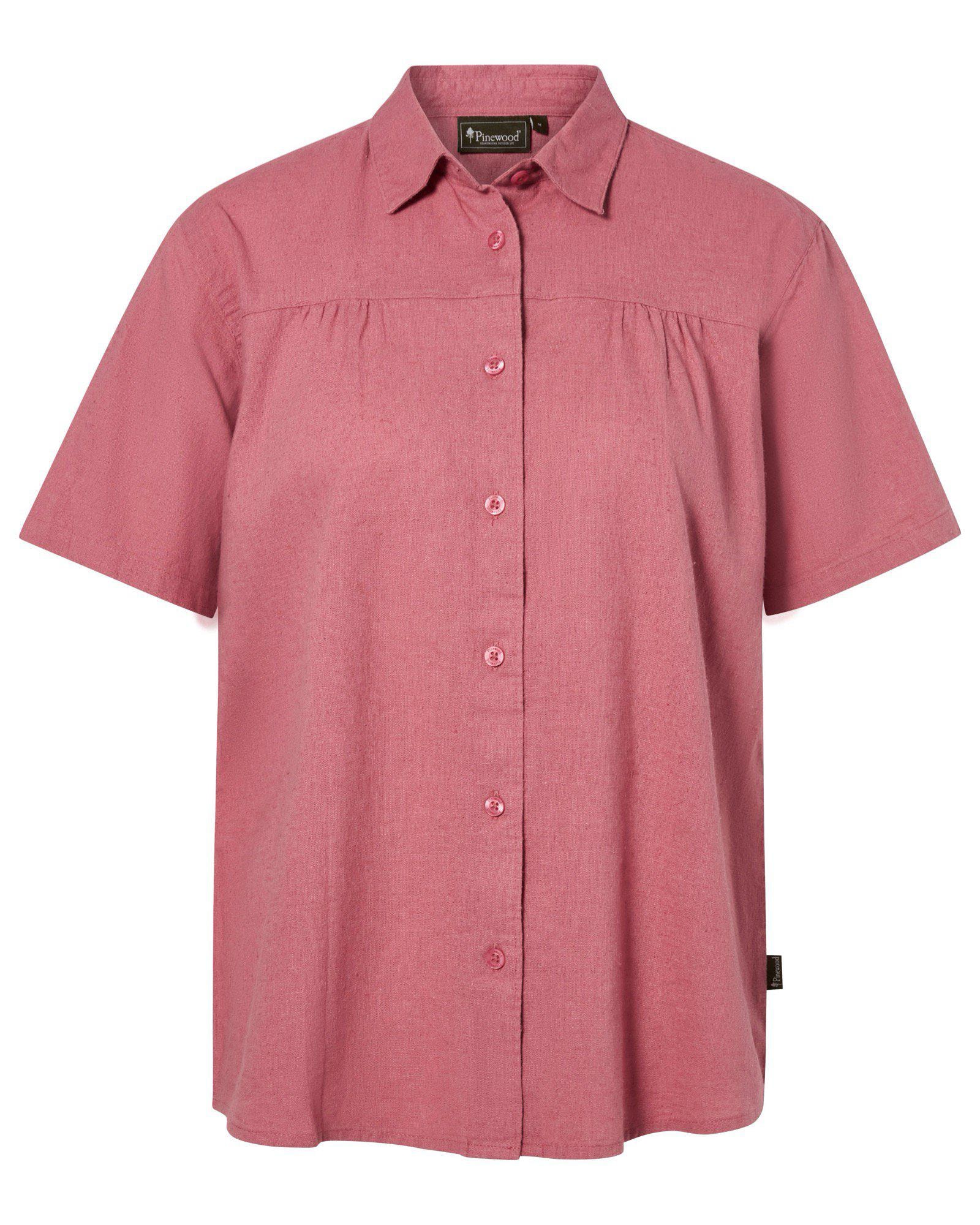 Pinewood Värnamo Hemp mix S/S Skjorta Dam Dusty Pink