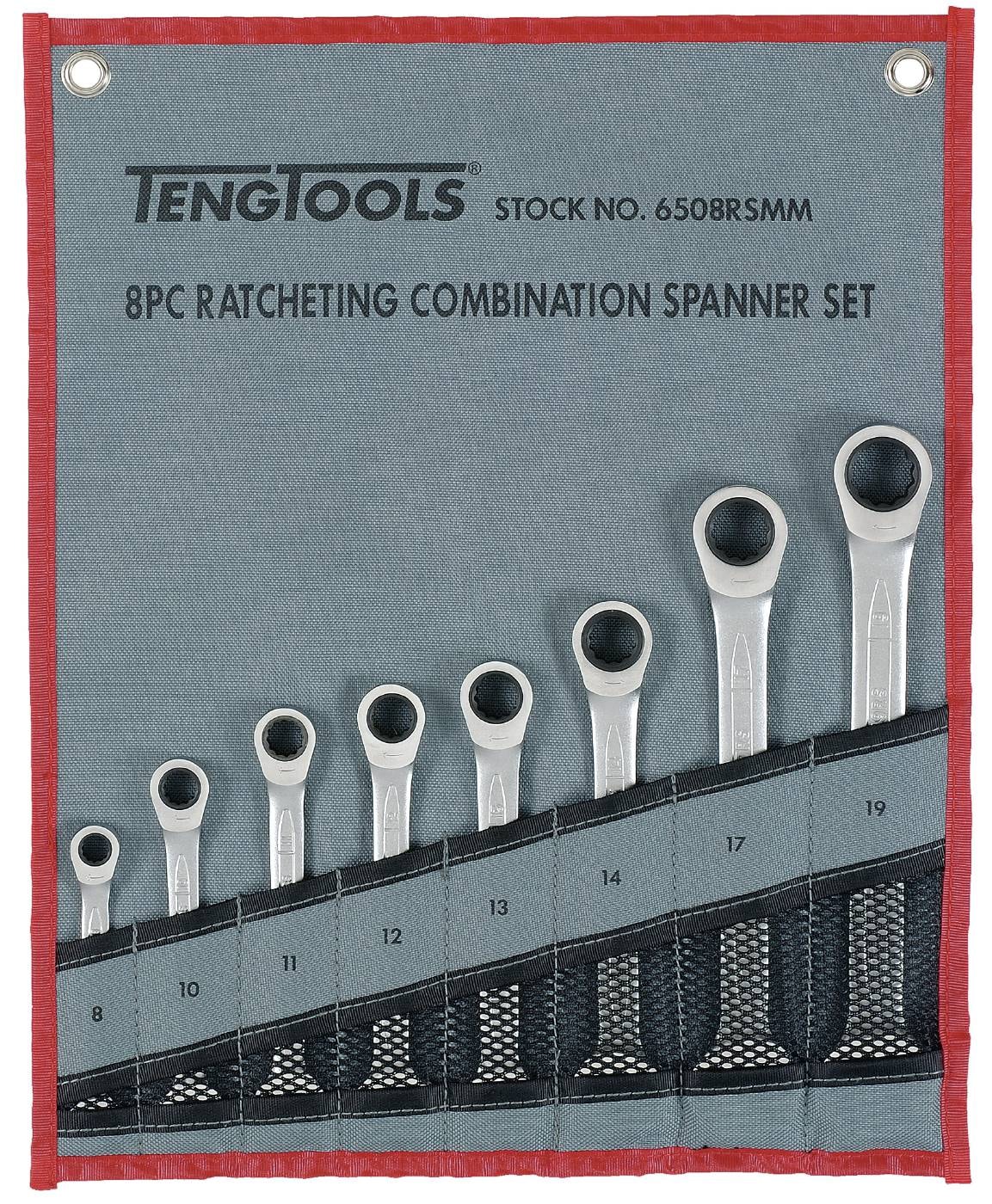 Teng Tools Ringgaffelnøglesæt 6508RSMM