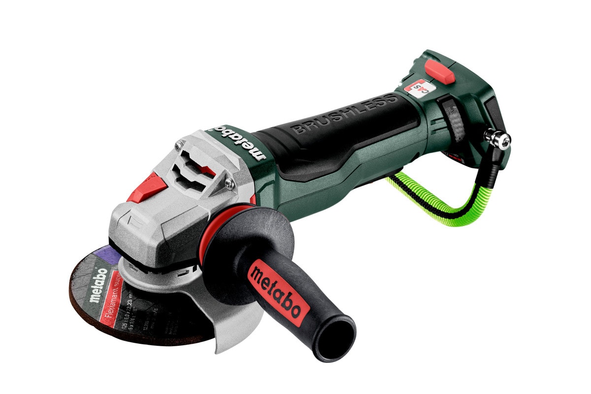 Metabo Vinkelslip WPBA 18 LTX BL 15-125 Quick DS utan batteri och laddare