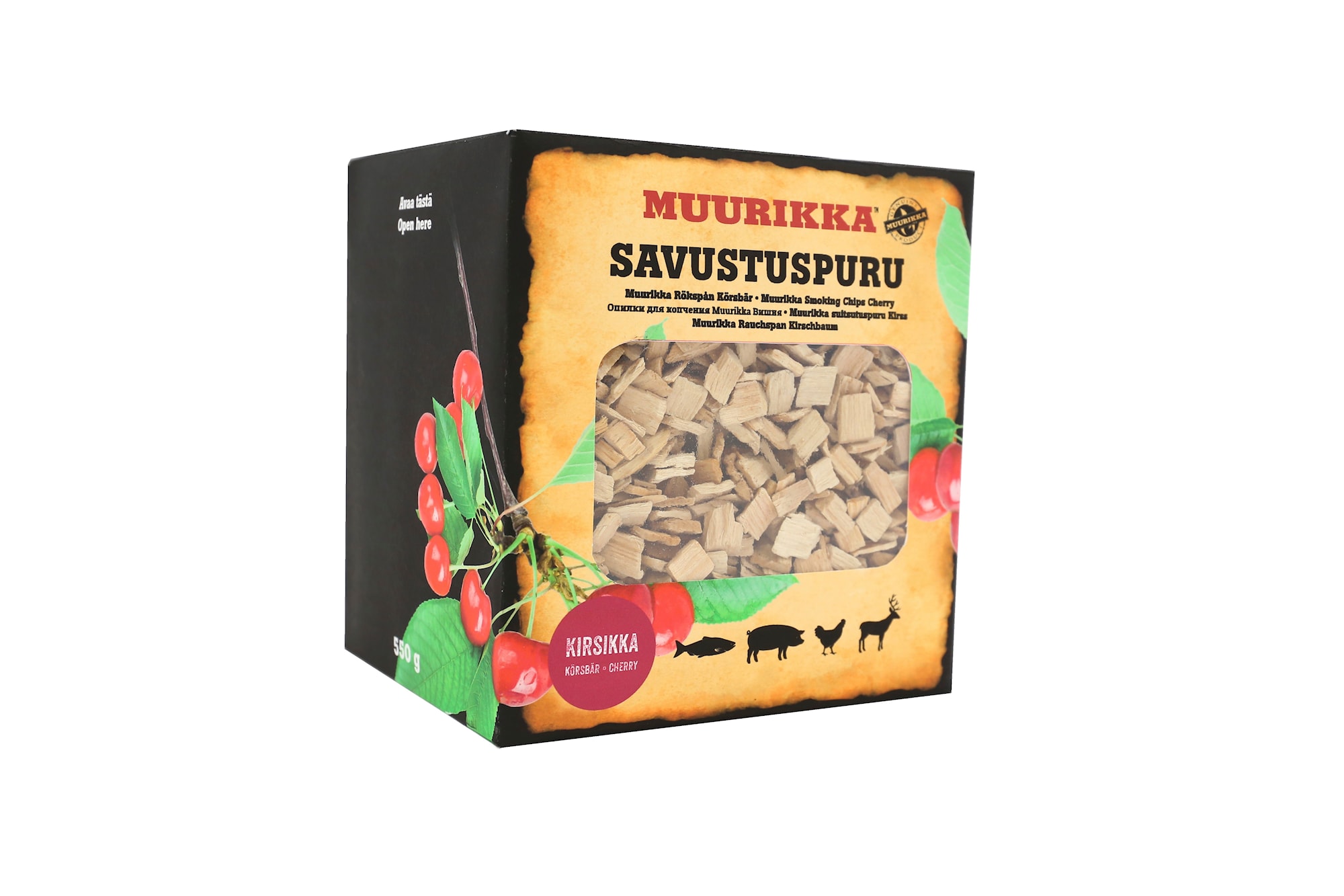 Rökspån Muurikka Körsbär 2 l