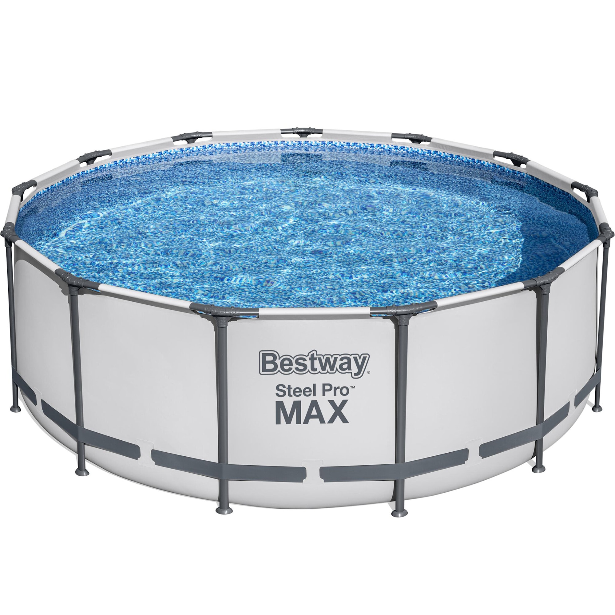 Bestway Rund Ovanmarkpool 3,96m, 1,2m djup Steel Pro MAX (5618W)