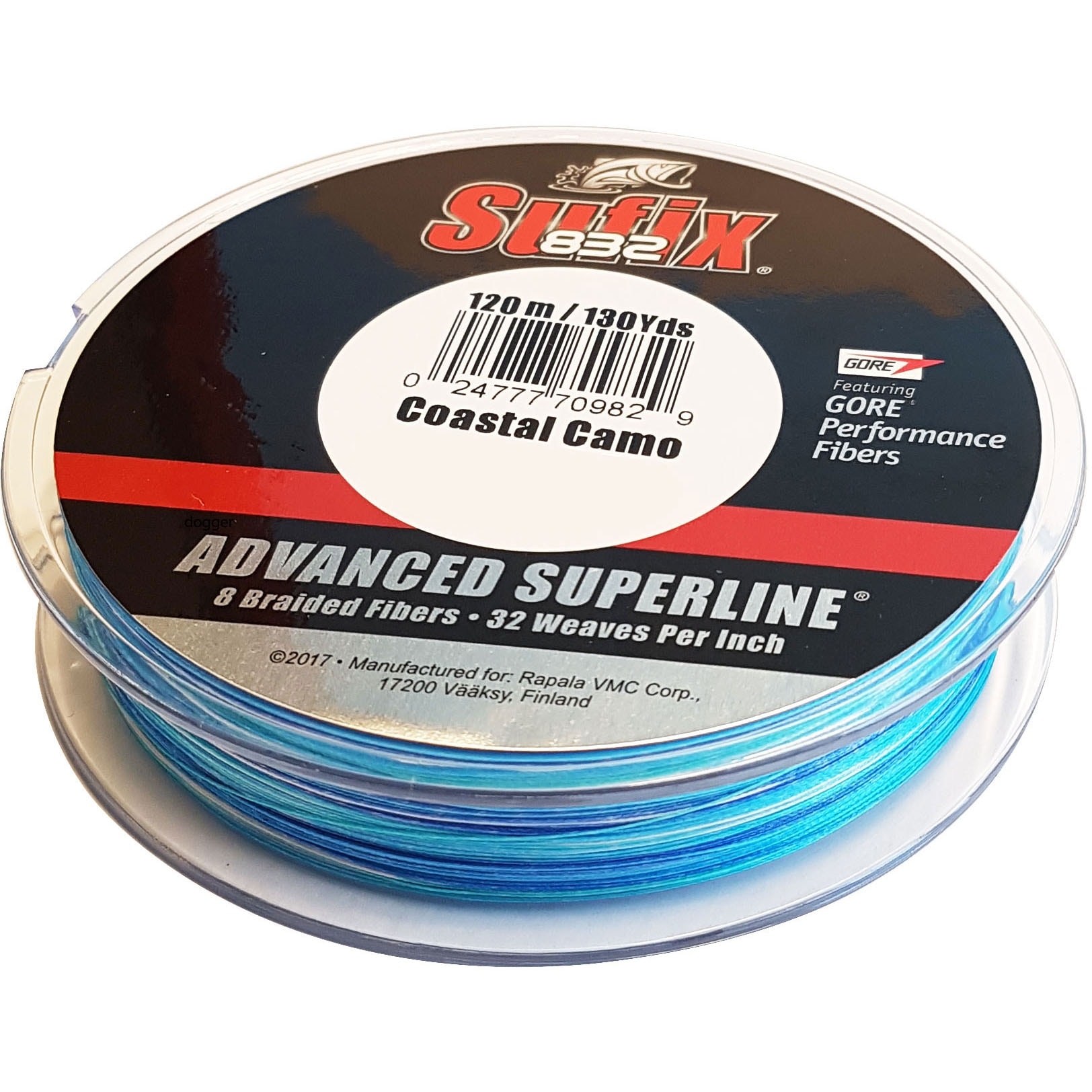 Sufix 832 Braid 0,18 mm 120 m Coastal Camo -