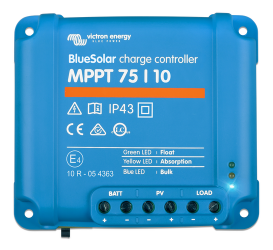 Victron Energy Solcellsregulator BlueSolar MPPT 75V/10A IP43