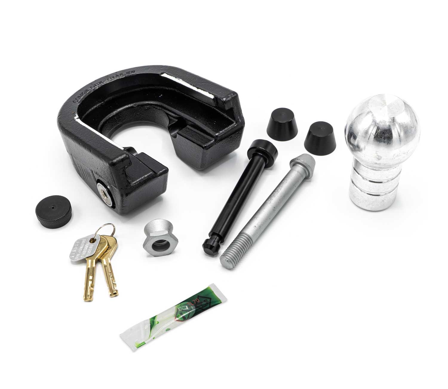 Combilock Trailerlås Vit 76mm - 12mm