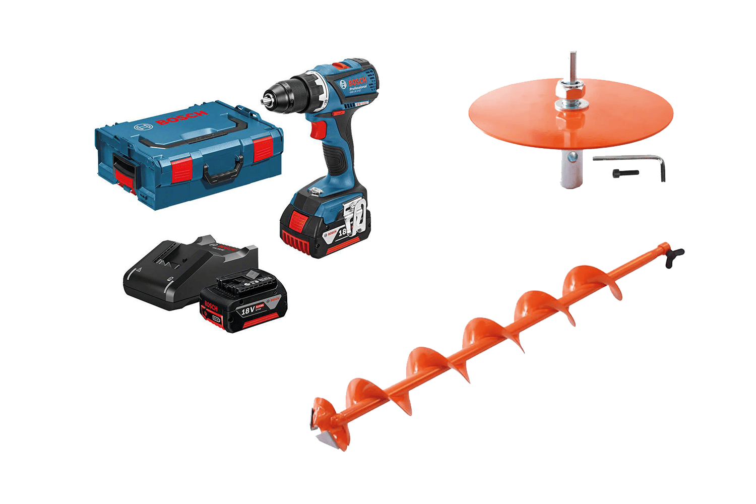 Bosch Hurricane Screwdriver Kit 18v Ice Drill 130mm / 18mm