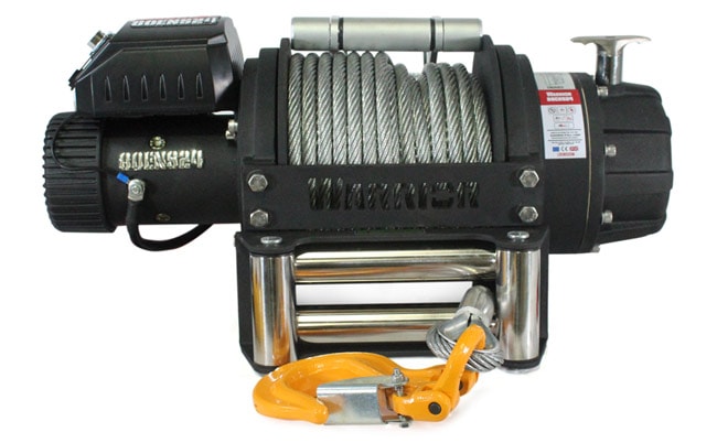 Warrior Winches EN 8000 kg vinsj, 24V stålvaier
