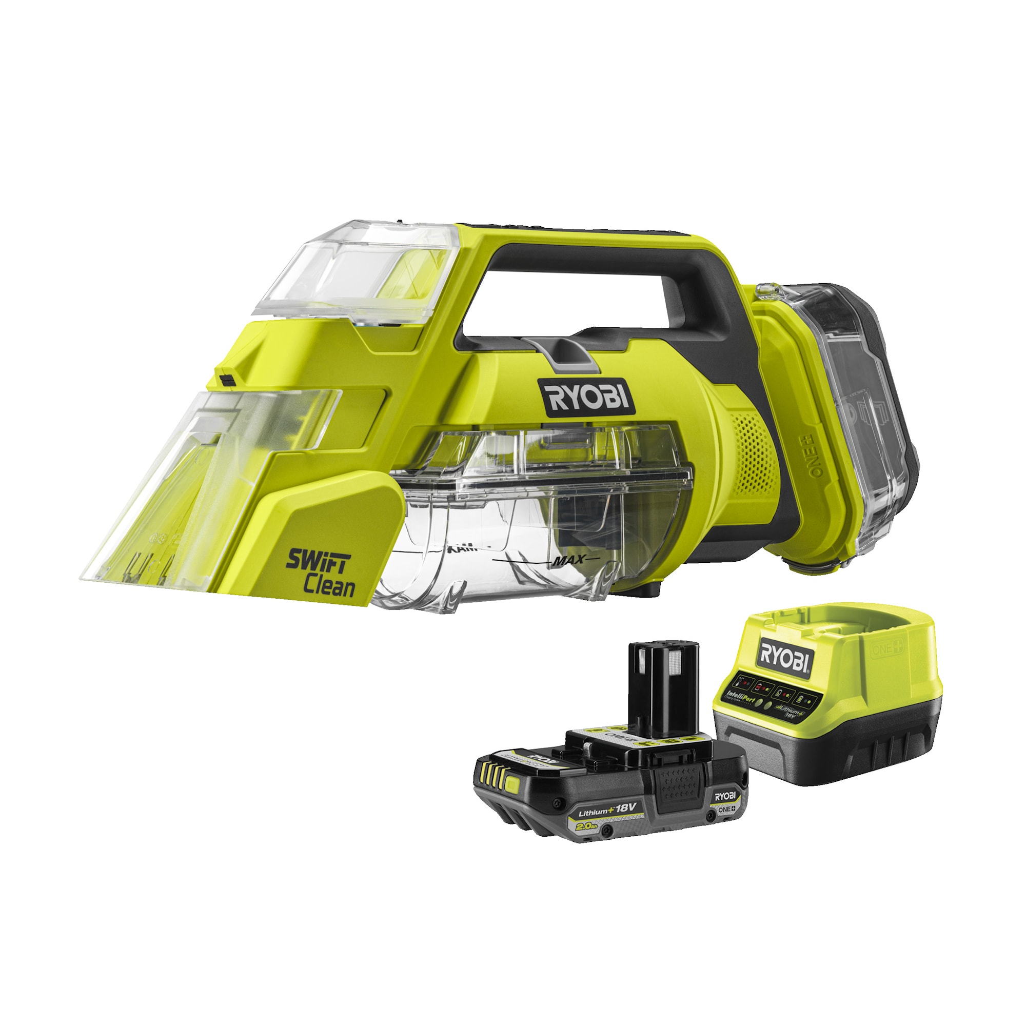 Ryobi RDC18-1C20G Matt och textilvårdsmaskin inkl batteri -