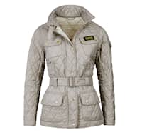 Barbour International Quiltad Jacka Dam Taupe/Pearl