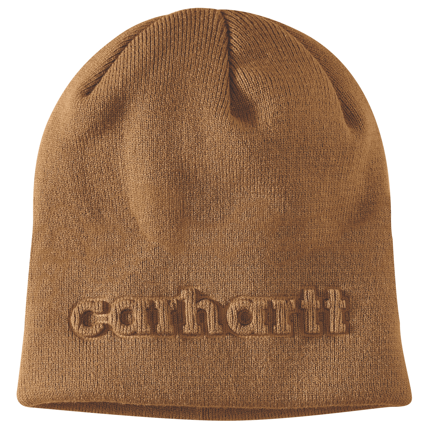 Carhartt Knit Embossed Beanie Men Carhartt Brown