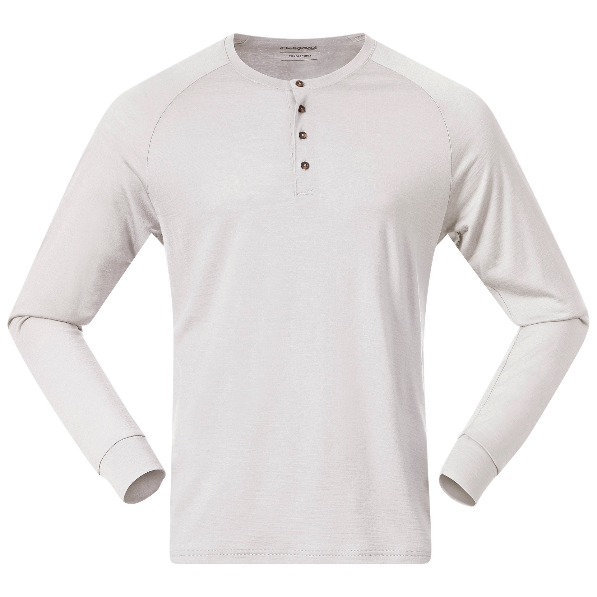 Bergans Lysebu Wool Henley Herre Vanilla White M