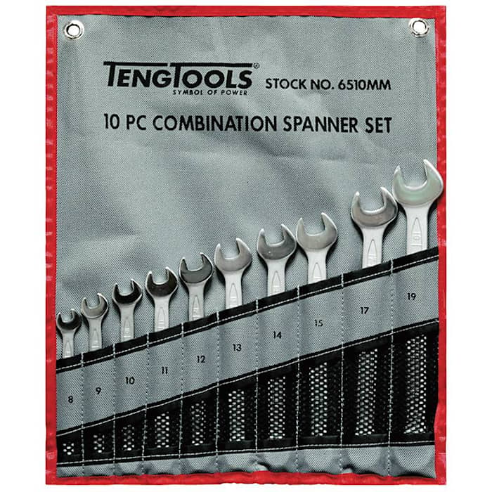 Teng Tools U-ringnyckelsats 6510MM 8-19mm 10 delar