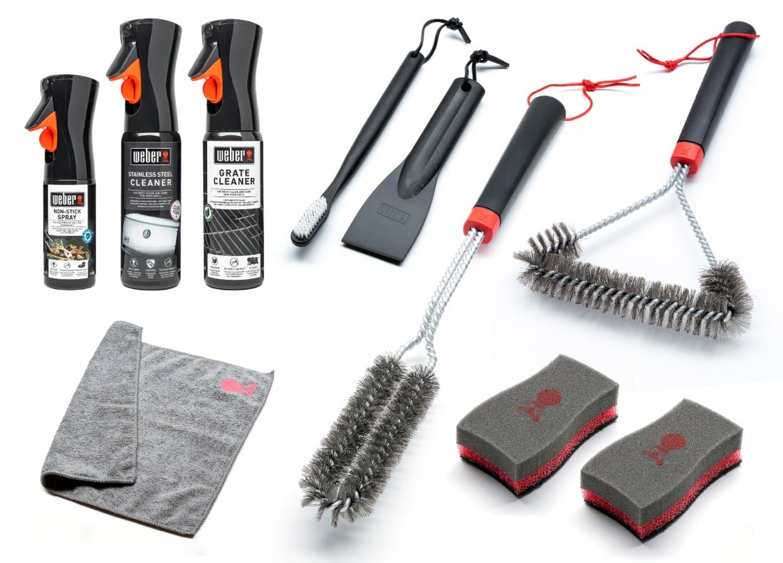 Weber rengjøringssett - i rustfritt stål