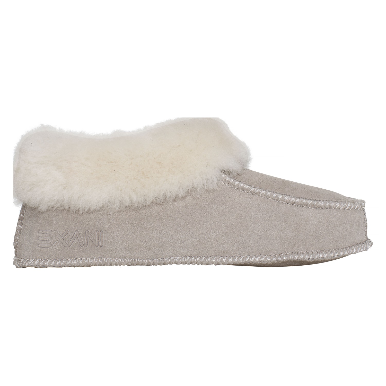 Exani Solex lädertoffla Herr Beige 44 -