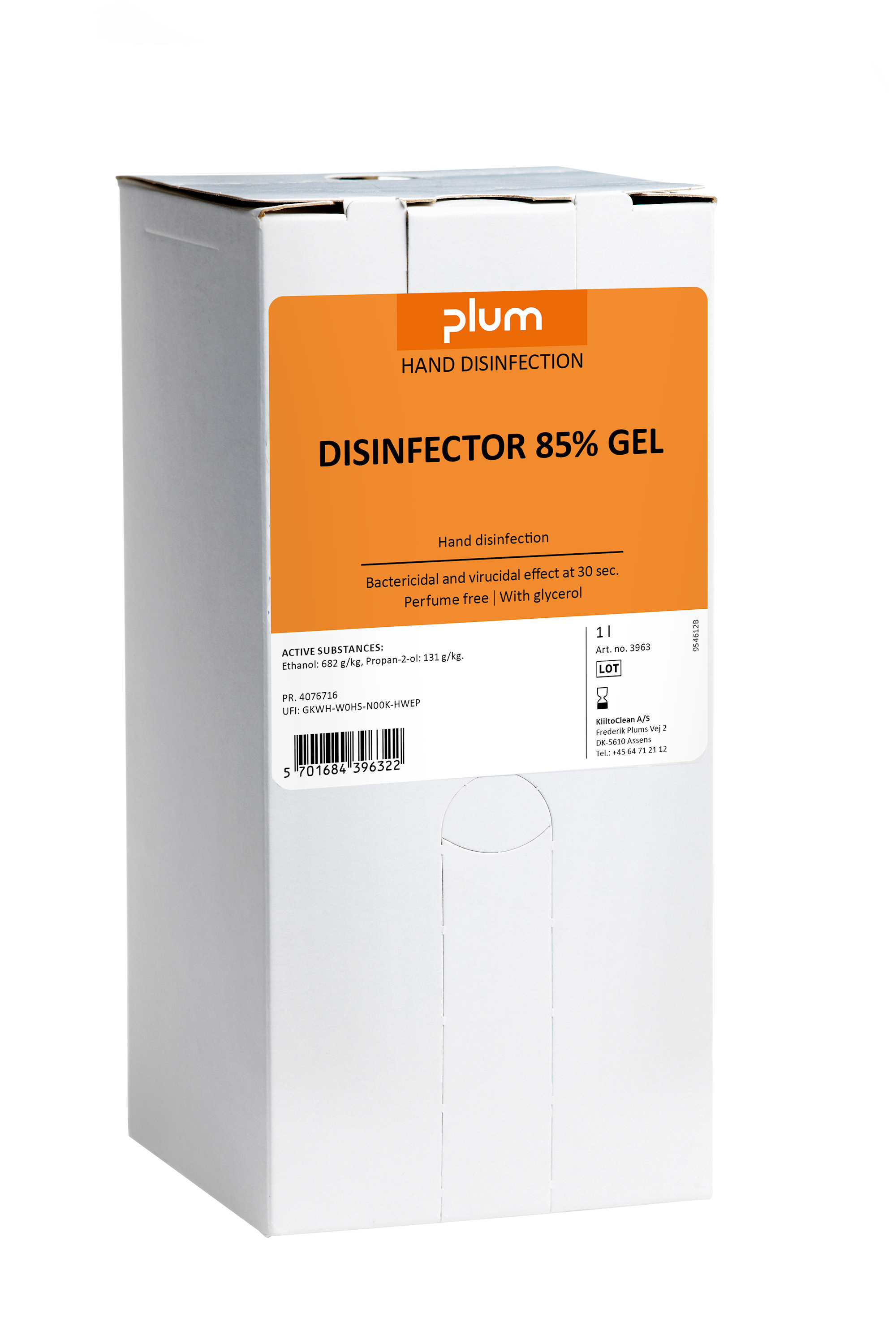 Plum Handdesinfektion Plum Gel 85% 1,0L Bag in box