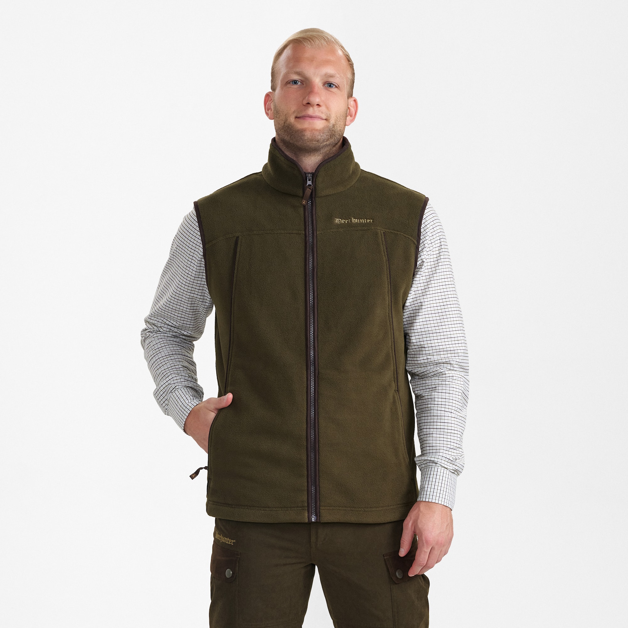 Deerhunter Eagle Fleece Vest Mens Tarmac Green 3XL -