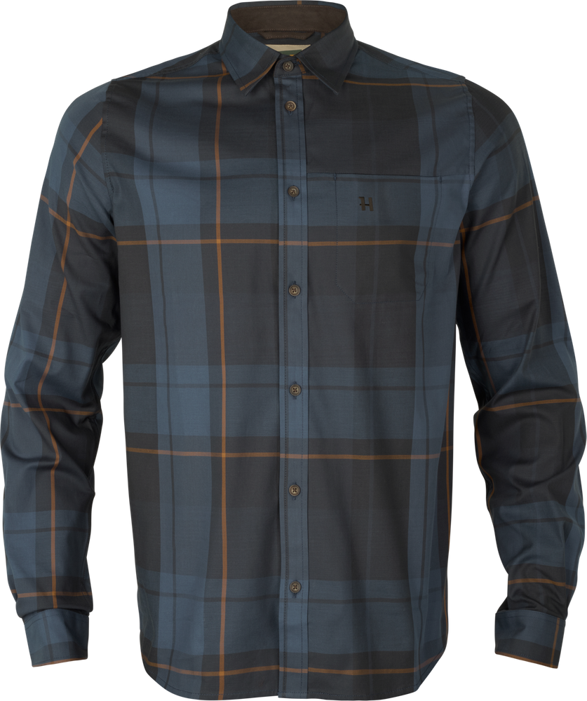 Härkila Akse L/S Shirt Herr Blackberry check
