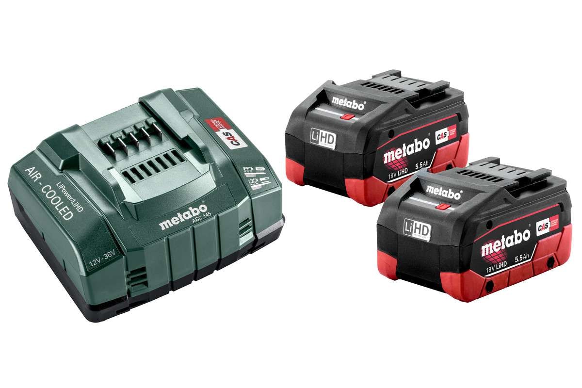 Metabo Startpaket 18V 2x5.5Ah LiHD